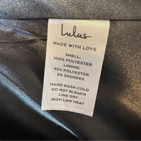 Lulus Romantic Reunion Black Jacquard Cutout Mini Dress Size Large - Picture 7 of 9